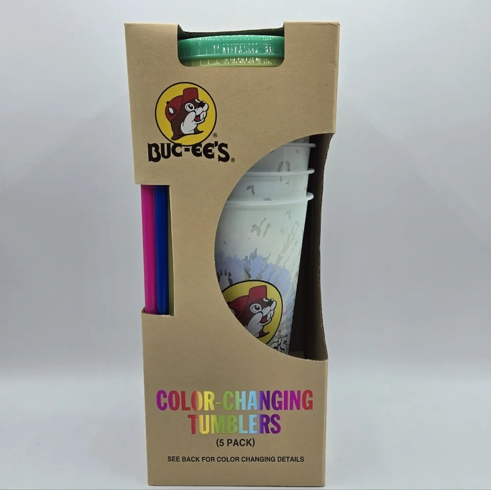 Buc-ee's Color Changing Tumblers 5 Pack